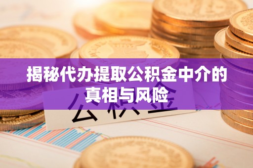 芎林揭秘代办提取公积金中介的真相与风险
