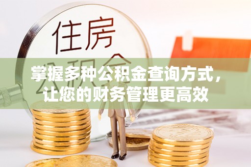 芎林掌握多种公积金查询方式，让您的财务管理更高效