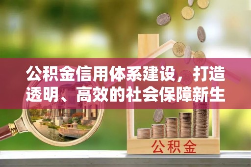 芎林公积金信用体系建设，打造透明、高效的社会保障新生态