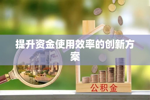 芎林提升资金使用效率的创新方案