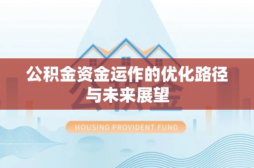 芎林公积金资金运作的优化路径与未来展望