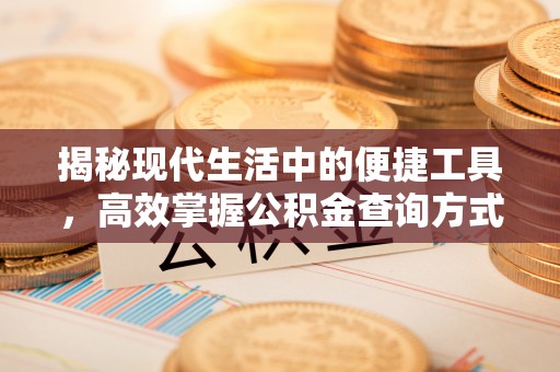 芎林揭秘现代生活中的便捷工具，高效掌握公积金查询方式