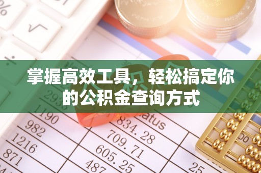 芎林掌握高效工具，轻松搞定你的公积金查询方式